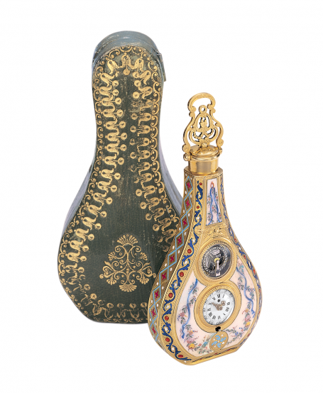 音楽機構を搭載した香水瓶時計 "愛と誠実 （Amour et fidélité ）"