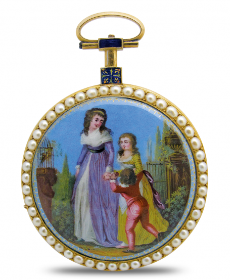 Orologio da tasca "Femme et enfant" 